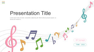 Beautiful Music Theme PowerPoint Templates