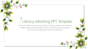 Modelo de PPT de atualização literária para plano de trabalho