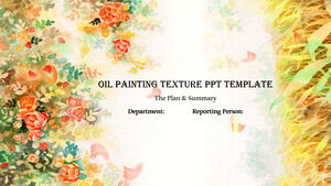 Texture de peinture à l'huile Modèles des présentations PowerPoint