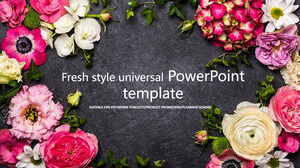 Plantilla de PowerPoint universal de estilo hermoso y fresco