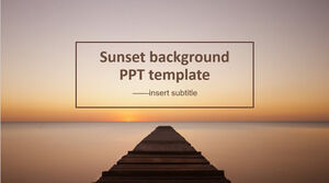 Modello di PowerPoint sfondo tramonto