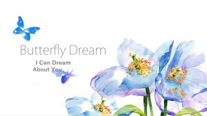 butterfly dream PowerPoint template