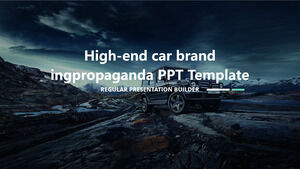 Modelli PPT di propaganda del marchio automobilistico di fascia alta