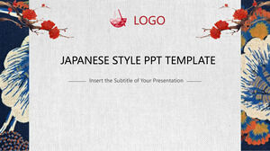Modèles PowerPoint de motifs floraux japonais