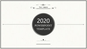 Template PowerPoint Pola Retro Klasik