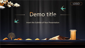 Exquisite Chinese style PowerPoint templates