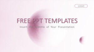 Șabloane PowerPoint de afaceri în stil roz de modă