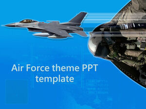 Air Force-Thema PPT-Vorlage