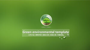 Modèle PowerPoint dynamique vert de haute qualité