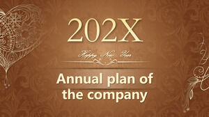 Brown Company Annual Plan Project PPT Template