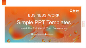 Modelos de PowerPoint de Negócios Corporativos Simples