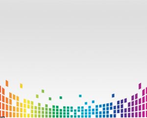 Colorful Template Equalizer Powerpoint