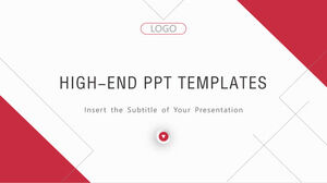 Red business analysis report PPT templates