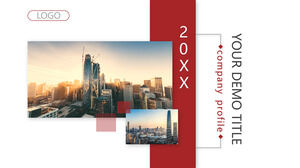 Red Company Business PowerPoint Templates
