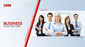 Red Business Corporate Promotion PowerPoint Template
