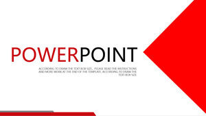 Plantilla de PowerPoint dinámica roja