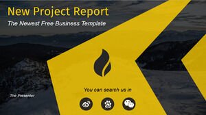 새 프로젝트 보고서 파워포인트 템플릿