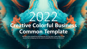 Template PowerPoint universal bisnis berwarna-warni yang kreatif