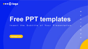 Blue Simple Style Business PowerPoint Templates