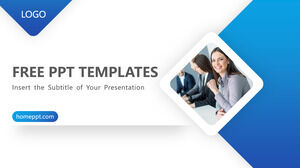 Niebieski styl biznesowy Szablony prezentacji PowerPoint