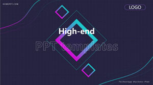 Blue High-end Business PowerPoint Templates