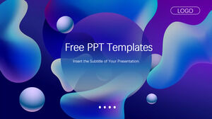 Blue gradient dynamic PPT templates