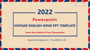 Șabloane PowerPoint retro British Wind
