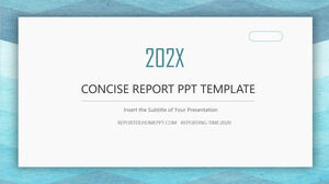 Blue brief report PowerPoint templates