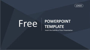 Tiefblaue PowerPoint-Vorlagen für Unternehmen