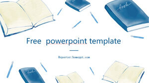 เทมเพลต PowerPoint ที่วาดด้วยมือสีน้ำ