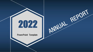 Classic Blue Business Report PowerPoint Templates