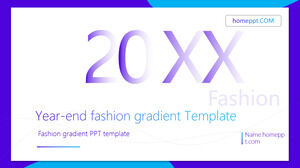 Year-end fashion gradient PowerPoint Templates