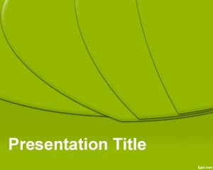 Template verde Slices PowerPoint