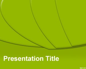 Plantilla verde Rebanadas de PowerPoint