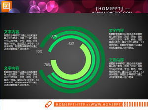 11現代簡單的綠色扁平PPT圖表下載
