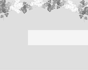 Szary Winter Leaves Template for PowerPoint