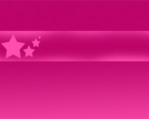 Pink Stars Power Point Template
