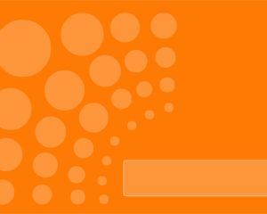 Template Orange gratuit Dots Power Point