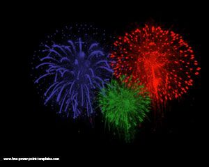 Los fuegos artificiales Powerpoint