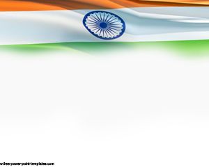 Modelo Bandeira India PPT PowerPoint