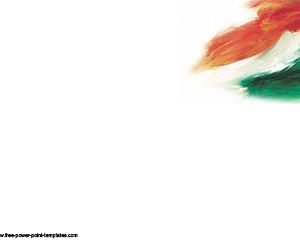 인도 국기 파워 포인트 템플릿