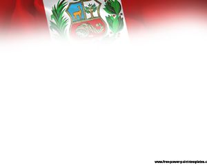ペルーの旗パワーポイントテンプレート