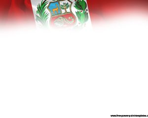 Peru Flag Powerpoint Szablony