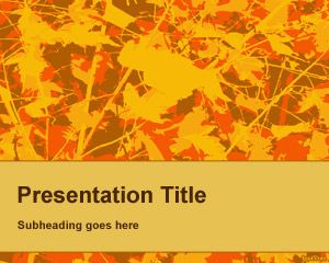 Automne PowerPoint Template fond