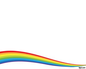 Rainbow Gelombang PowerPoint