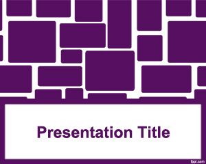 Squares bulat Template PowerPoint