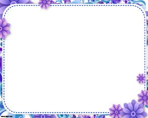 Manis Floral Bingkai Powerpoint