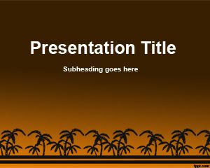 Plantilla de palma libre de PowerPoint