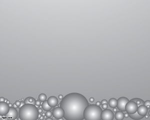Gray Bubbles Powerpoint Templates