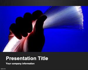 Optik Fiber PowerPoint Şablon